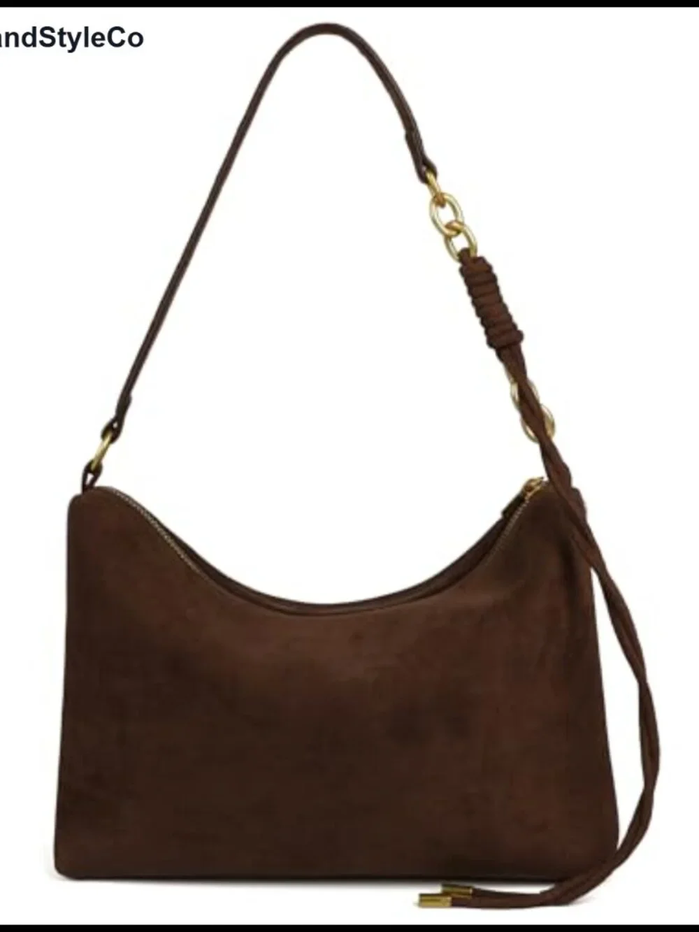 Faux Suede Hobo Bag Women Crossbody Slouchy Shoulder Purse